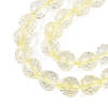 Crackle Transparent Glass Beads Strands GLAA-N068-04A-05-3