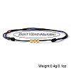 5Pcs Brass Round Bead Braided Bracelets QM9209-6-5