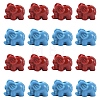 20Pcs 2 Colors Synthetic Coral Beads CORA-YW0001-03-1
