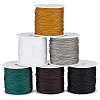   6 Rolls 6 Colors 23M Polyester Braided Thread OCOR-PH0002-63-1