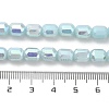 Imitation Jade Glass Beads Strands EGLA-D030-05D-4