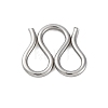 304 Stainless Steel S-Hook Clasps STAS-Z048-06P-01-1