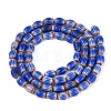 Handmade Millefiori Glass Barrel Beads Strands LA-N002-01A-2