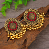 Alloy Flower Chandelier Earrings GG9850-2-2