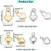 SUPERFINDINGS 16Pcs 4 Style Rack Plating Real 18K Gold Plated Brass Pendants KK-FH0003-96-4