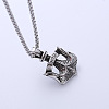 Vintage Stainless Steel Anchor Pendant Necklaces Punk Hip-hop Fashion Jewelry for Men PL6338-5