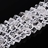 Natural Quartz Crystal Beads Strands G-D091-A25-4