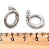 304 Stainless Steel Chunky Oval Studs Earrings for Women EJEW-K306-28P-5