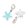 Alloy Enamel European Dangle Charms AL-CBAC2D3-02P-06-2
