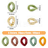 100Pcs 5 Colors Opaque Acrylic Linking Rings FIND-FH0006-20-2