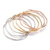 7Pcs Women's Simple Fashion Vacuum Plating 304 Stainless Steel Stackable Bangles BJEW-O182-08M-2