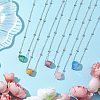 Electroplated Raw Natural Quartz Pendant Necklaces NJEW-JN04967-2