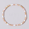 Boho Round Glass Seed Beaded Stretch Bracelets for Women NW8932-12-1