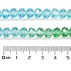 Transparent Painted Glass Beads Strands DGLA-A034-T6mm-A17-3