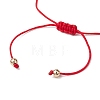 Gemstone Braided Bead Bracelet BJEW-JB11013-07-4