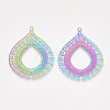 Ion Plating(IP) 201 Stainless Steel Filigree Pendants X-STAS-S108-34-2