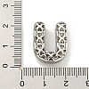 Platinum Plated Brass Micro Pave Cubic Zirconia Pendants KK-L073-001P-U-3