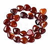 Natural Red Agate Beads Strands G-S364-097-2