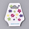 Fold Over Cardboard Paper Jewelry Display Cards for Necklace & Bracelet Storage CDIS-N004-01-3