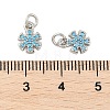 Brass Micro Pave Cubic Zirconia Pendants KK-U056-12P-3