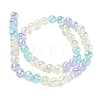 Electroplate Glass Beads Strands EGLA-D300-06-8mm-12-5