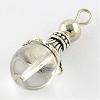 Natural Quartz Crystal Pendants G-Q459-02S-2