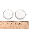 304 Stainless Steel Pendant Cabochon Settings STAS-N108-71P-3