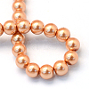 Baking Painted Pearlized Glass Pearl Round Bead Strands HY-Q003-6mm-33-4
