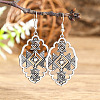 Zinc Alloy Dangle Earrings FS-WG945BB-08-1