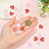 30Pcs 2 Colors Zinc Alloy Enamel Pendants FIND-FS0005-20-4
