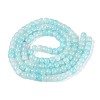Baking Paint Crackle Glass Beads Strands DGLA-N019-02A-07-2
