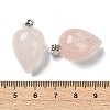 Natural Rose Quartz Pendants GG-K002-13U-3