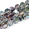 Electroplate Glass Beads Strands EGLA-T021-21H-1