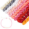   10 Bundles 10 Colors Nylon Chinese Knotting Cord NWIR-PH0002-06B-01-1