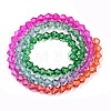 Gradient Color Baking Paint Glass Bead Strands X1-DGLA-A039-T2mm-A011-2