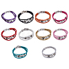 10Pcs 10 Colors Interchangeable Alloy Snap Button Bracelet Making MAK-FH0001-15-1