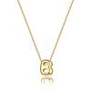 Brass Initial Pendant Box Chain Necklaces for Women FS-WG5C822-02-2