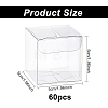 Transparent Plastic PET Box Gift Packaging CON-WH0052-8x8cm-2