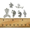 48Pcs 6 Styles Tibetan Style Alloy Pendant DIY-FS0005-72-5