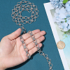 Stainless Steel Ring with Round Bead Link Chains CHS-PH0001-12-3