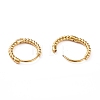 304 Stainless Steel Twist Rope Shape Hoop Earrings for Women EJEW-I278-01B-G-2