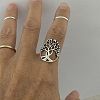 Tree of Life Brass Finger Rings FIND-PW0020-05AS-4