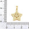 Brass Micro Pave Clear Cubic Zirconia Pendants CU-CBA9B49-02A-G-3