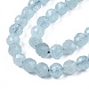 Natural Aquamarine Beads Strands X-G-S345-6mm-014-3