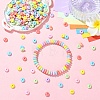 700Pcs 7 Colors UV Plating Opaque Acrylic Beads MACR-YW0004-82-4