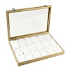 18 Grids Imitation Leather Jewelry Pendant Display Boxes CON-G023-08A-3