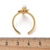 304 Stainless Steel Cubic Zirconia Cuff Rings for Women RJEW-D302-02G-05-3