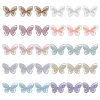 30Pcs 10 Colors Polyester Iron on/Sew On Patches PATC-HS0001-03-1