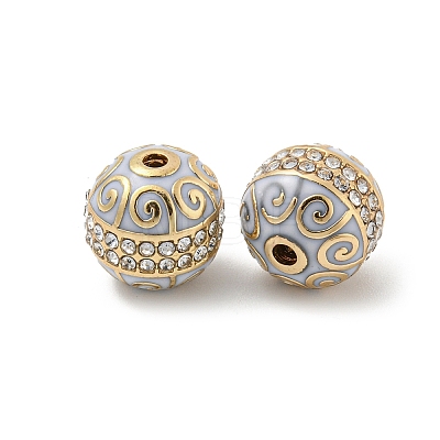 Alloy Enamel Beads FIND-E044-21G-1