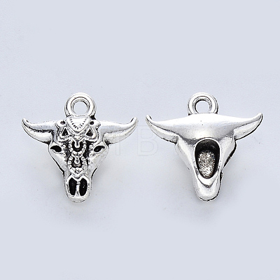 Tibetan Style Alloy Pendants TIBE-R316-079AS-RS-1